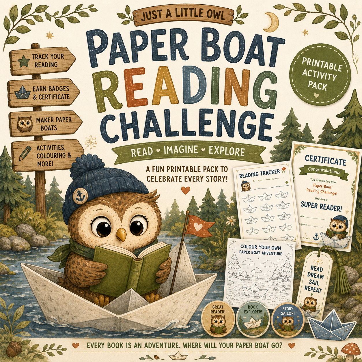 Paper Boat Reading Challenge- Free Download